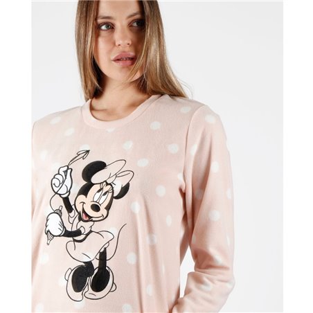 Pijama Invierno Mujer Minnie Bubbles